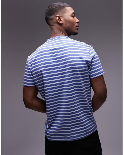 Tommy Hilfiger Blue Stripe T-shirt for men