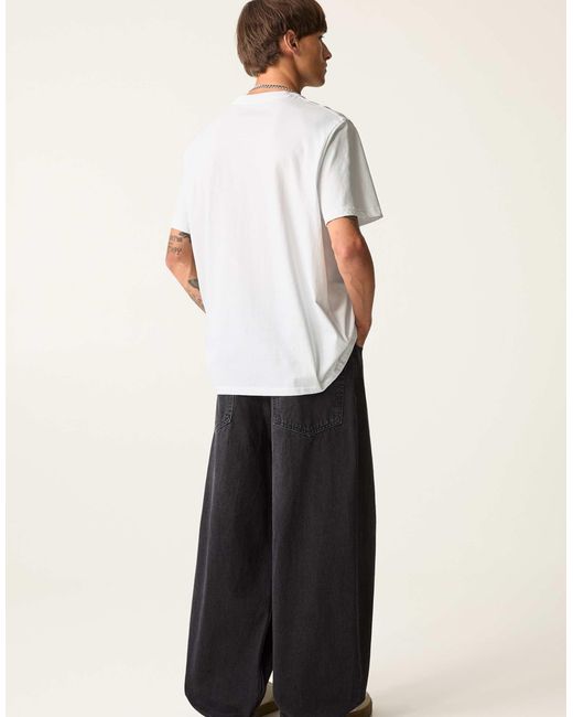 Pull&Bear – 2er-pack t-shirts in Black für Herren