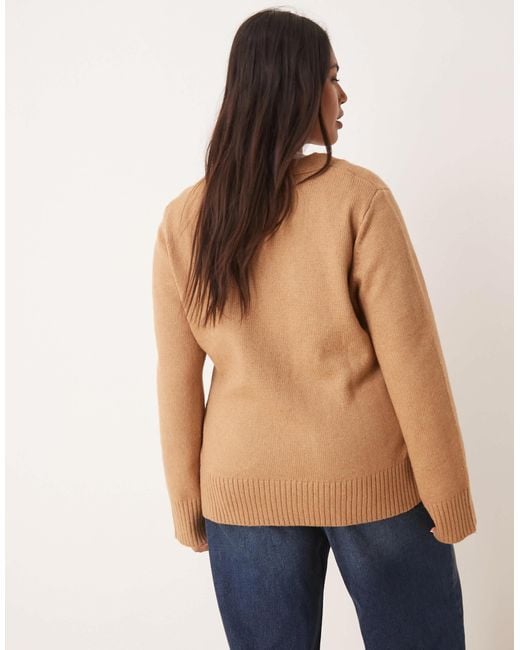 ASOS Blue Asos design curve – boyfriend-strickjacke