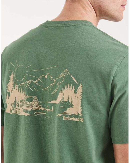 Timberland Green Lake House Back Graphic Tee for men
