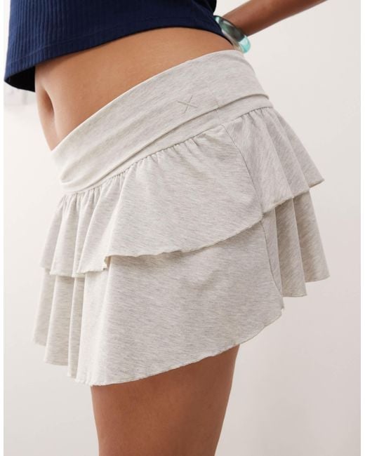 Collusion Blue Plus Mini Ruffle Skirt