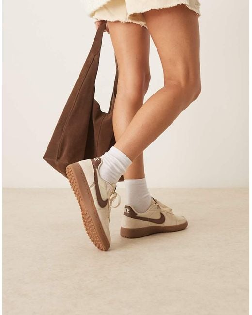 Zapatillas De Deporte Y Marrones De Ante Field General De -Blanco Nike de color Natural