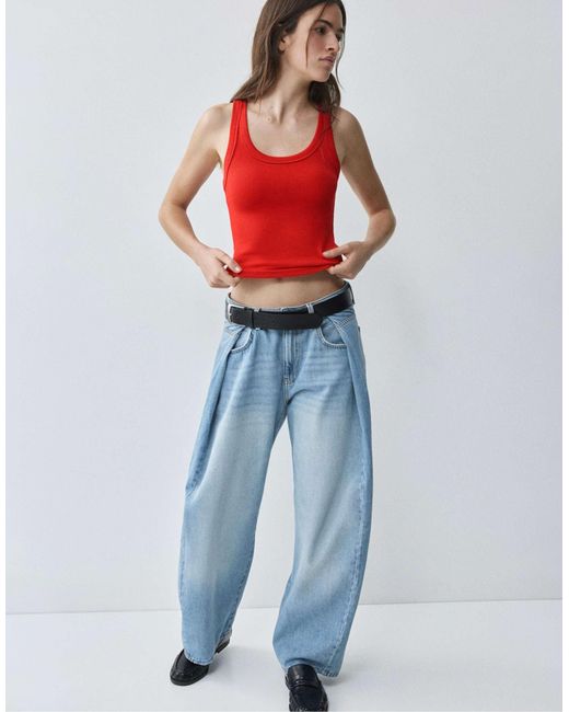 Débardeur basique Pull&Bear en coloris Red
