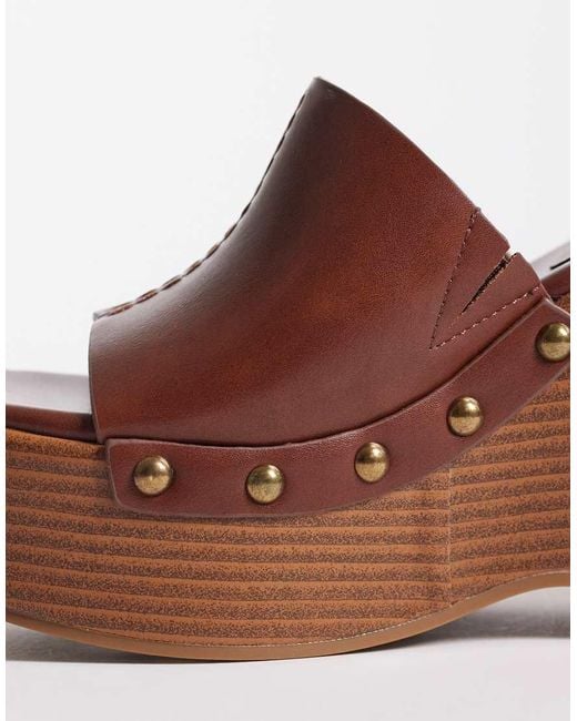ASOS Brown Tara Wedges