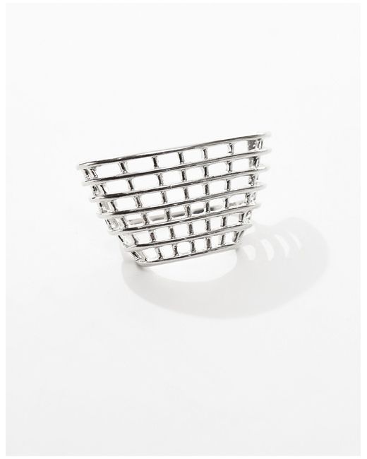 ASOS Brown Ear Cuff With Caged Design for men