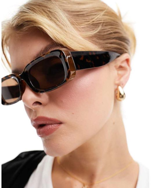 Gafas De Sol Marrones Cuadradas Cruise De Weekday de color Brown