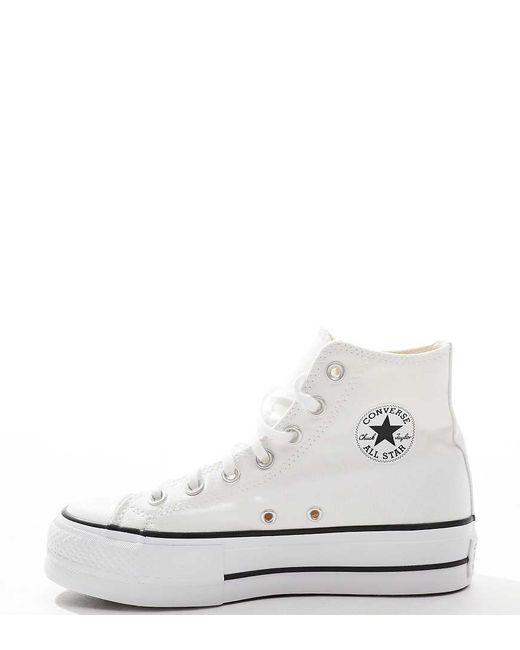 Converse Black Chuck Taylor All Star Lift Hi Wide Fit Platform Trainers