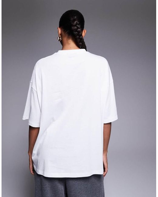 ASOS Gray Weekend Collective Icon Oversized T-Shirt With Embroidered Wca Graphic