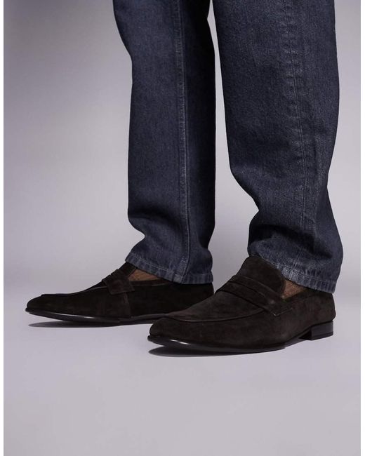 Steve Madden Blue Swanson Penny Loafers for men