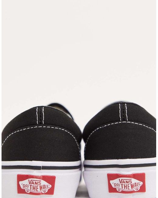 Vans White Classic Slip-on Black Trainers