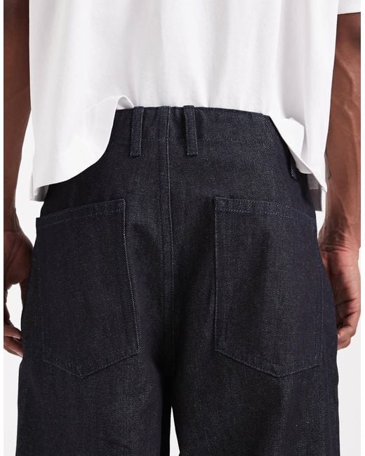 ASOS Blue Circular Design Collection Co-ord Heavyweight Super baggy Jeans for men