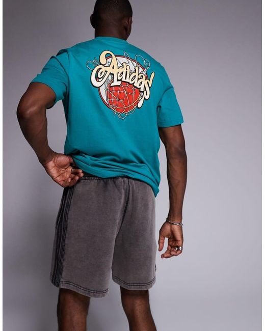 Adidas Originals Blue Premium Essentials Shorts for men