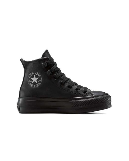 Chuck Taylor All Star Lift Hi di Converse in Black
