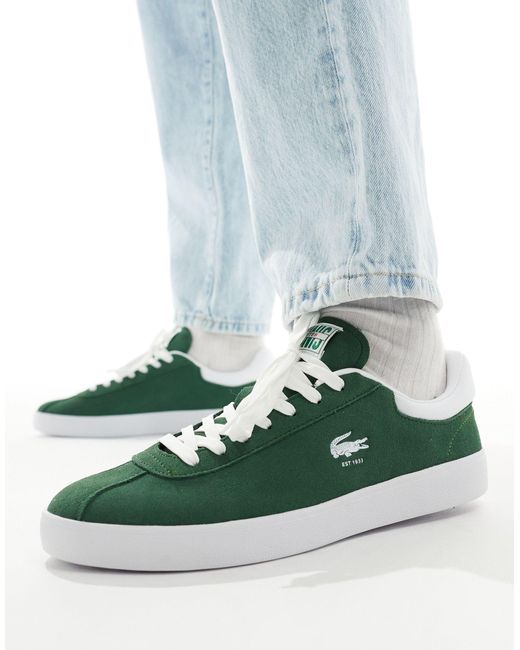 Lacoste – baseshot 223 1 sma – sneaker in Green für Herren