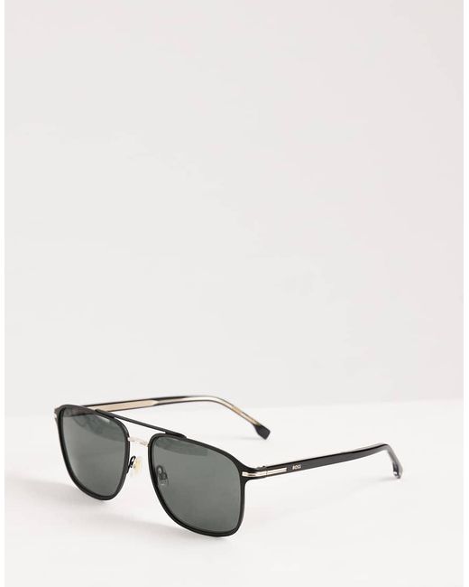 Boss Sunglasses Black Boss Square Sunglasses for men