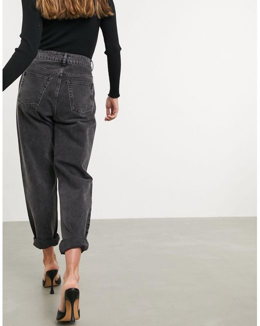 Slouchy mom jeans black Clearance