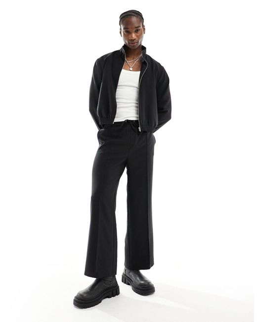 Collusion Black Co-ord Tailored Pull On joggers for men
