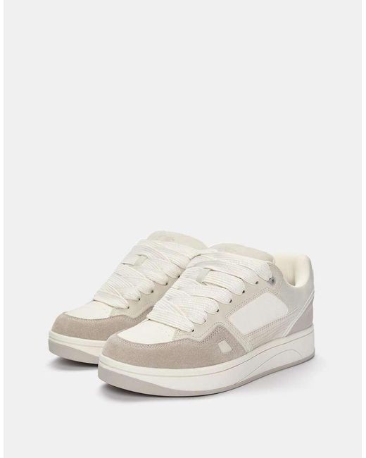 Sneakers Stile Skater Écru di Pull&Bear in White da Uomo