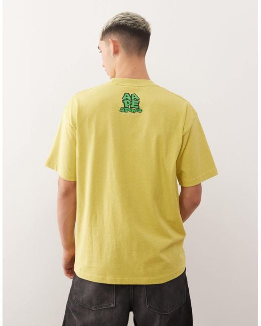 Aape By A Bathing Ape Yellow Aape By A Bathing Ape Boxy T-Shirt for men