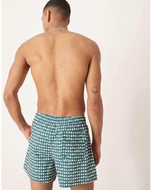 Abercrombie & Fitch Zwemshort Met Stretch in het Green voor heren
