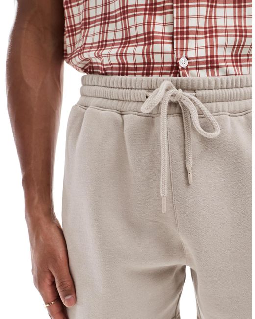 Hollister – lockere fleece-shorts in Pink für Herren