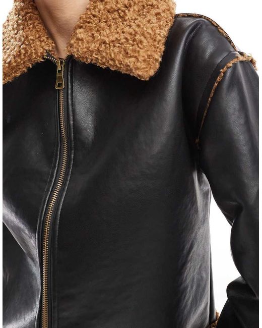 Cotton on sherpa jacket hot sale