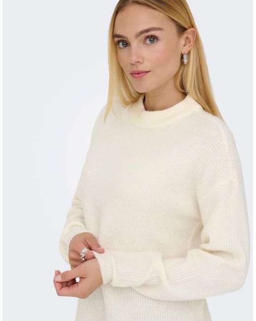 ONLY White Knitted Pullover