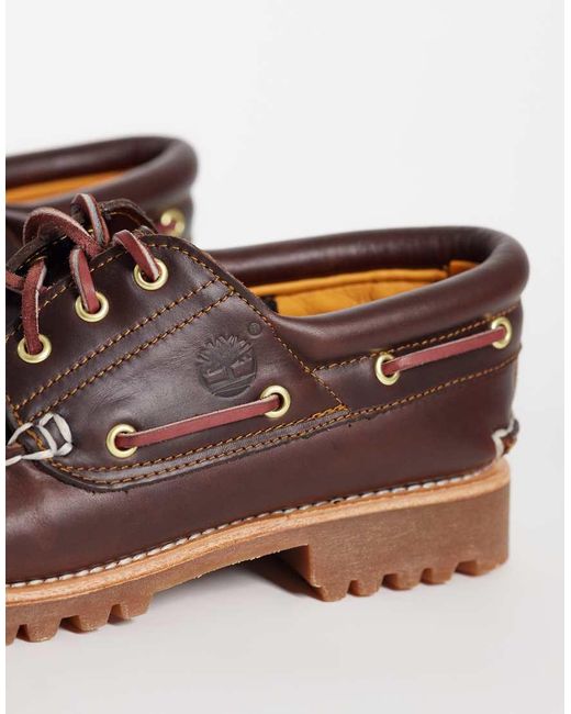 Timberland Blue Authentics 3 Eye Classic Boat Shoes for men
