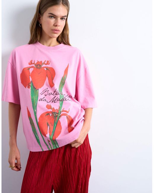 TOPSHOP Red – oversize-t-shirt