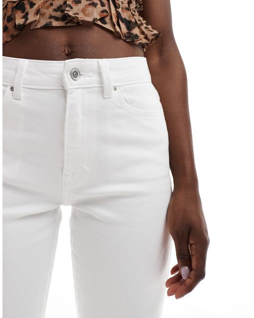 ONLY White Emily High Waist Straight Jean