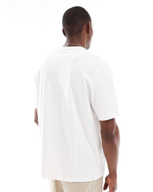 Paul Smith White Regular Fit Happy Print Logo T-Shirt for men