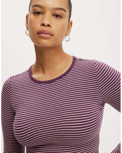 Cotton On Purple Everyday Smooth Long Sleeve