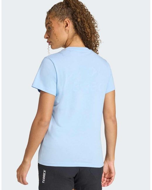 Adidas Originals Blue Terrex Mountain Graphic T-Shirt
