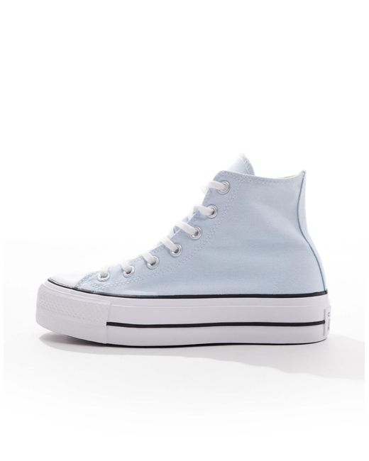 Converse Gray Chuck Taylor All Stars Lift Hi Platform Trainers