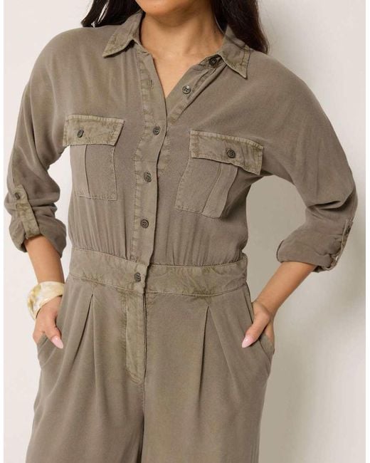 PixieGirl Brown Petite Wide Leg Jumpsuit