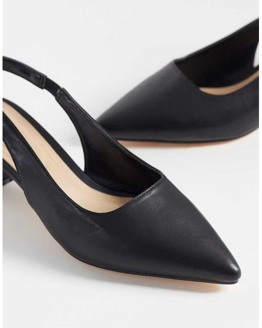 SEQWL Wide Fit Multicolor Sorrento Sling Back Low Block Heeled Shoes