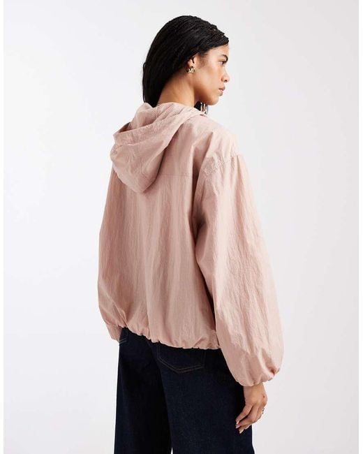 ASOS Orange Shower Resistant Overhead Track Jacket