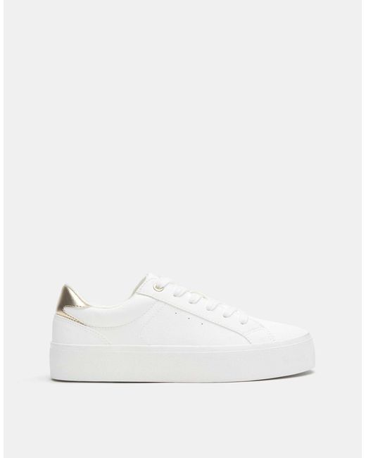 Pull&Bear Natural – plateau-sneaker