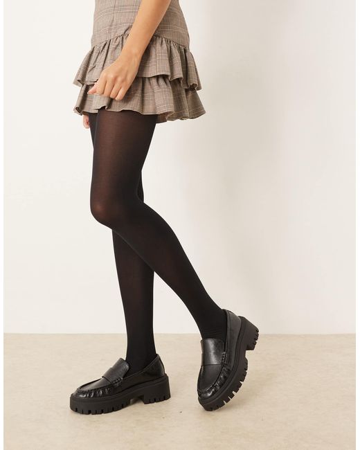 ASOS Natural 40 Denier Tights With Bum Tum Thigh Support