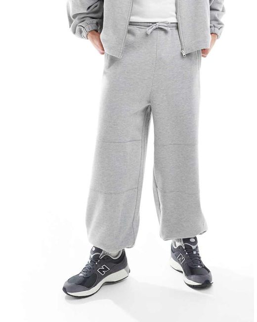 ASOS Joggingbroek Met Ronde Pijpen in het Gray voor heren