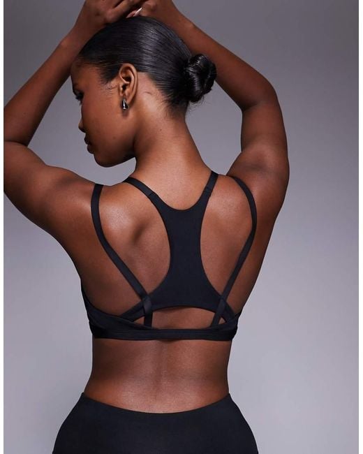 Adidas Originals Gray Adidas Training Optime Double Strap Light Support Sports Bra