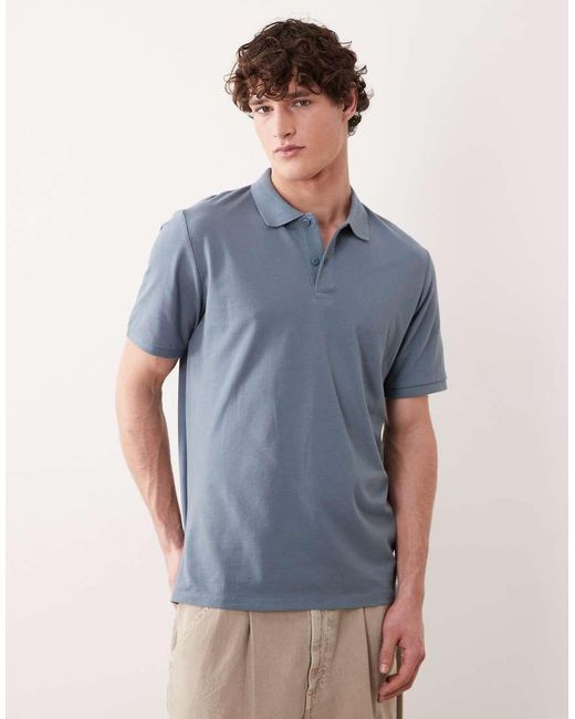 Jack & Jones Blue Short Sleeve Polo for men