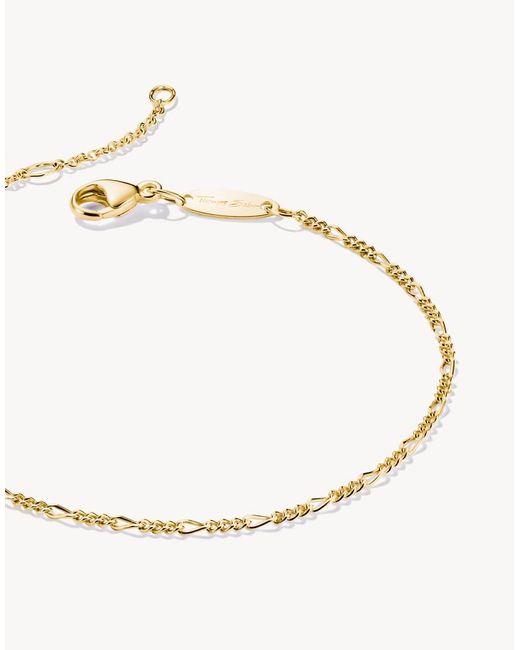 Thomas Sabo Natural Charm Bracelet Figaro Design-Plated