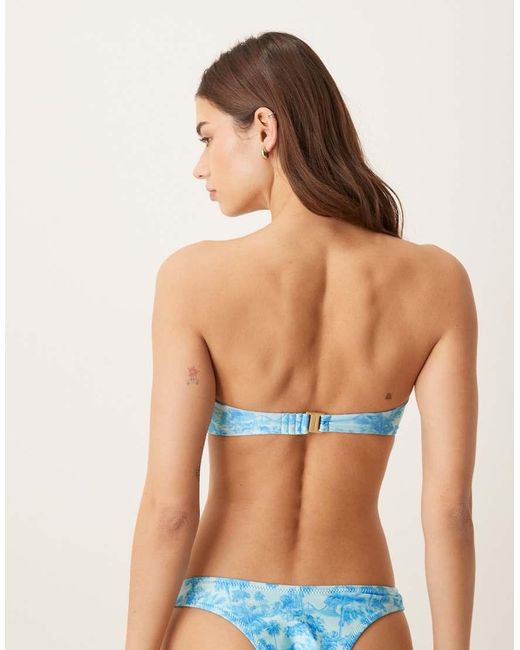 Kulani Kinis Green Ocean Paradise Bandeau Bikini Top