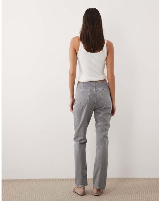 ASOS Gray 90s Straight Jeans
