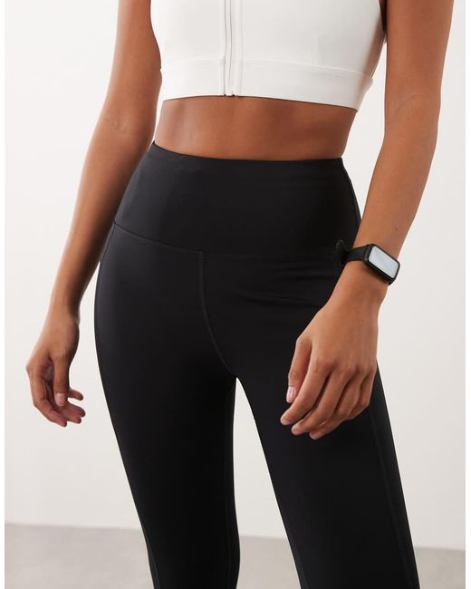 4505 Gray Petite Icon Active Tie Waist Run legging With Phone Pocket