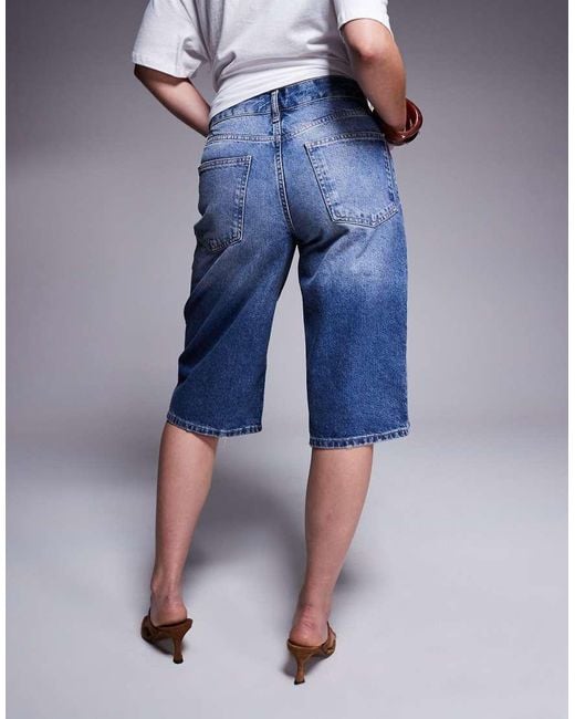 River Island Blue Denim Jorts