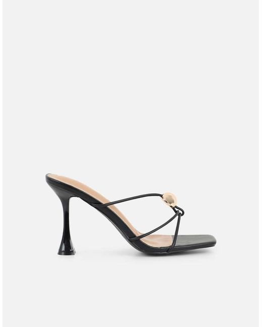 SIMMI Natural Kirsty Detail Cross Over Mules
