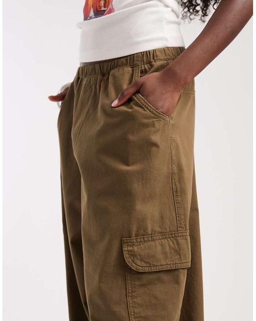 ASOS Multicolor Bubble Hem Trouser With Cargo Pockets