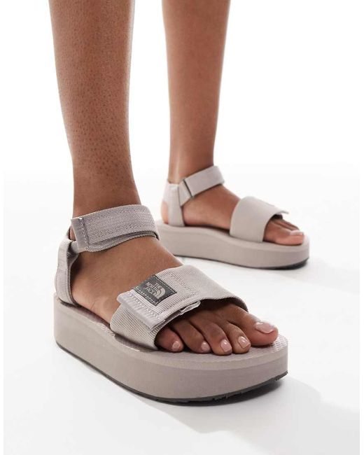 The North Face Gray Skeena Platform Sandals